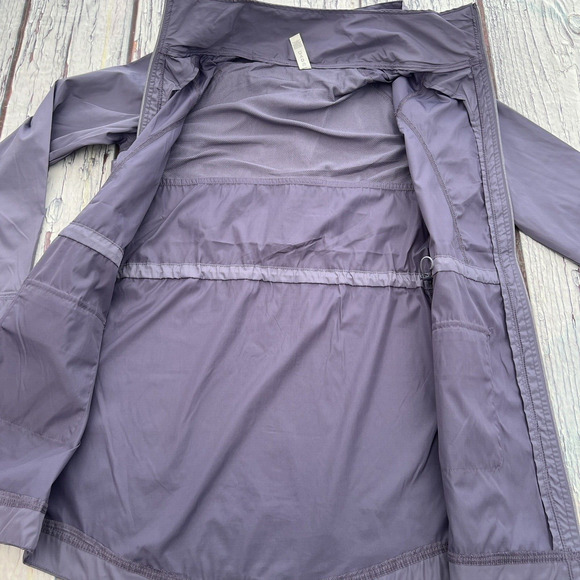 Layer 8 Rain Windbreaker Hooded Light Purple Jacket Qwick Dry XS - Picture 10 of 13